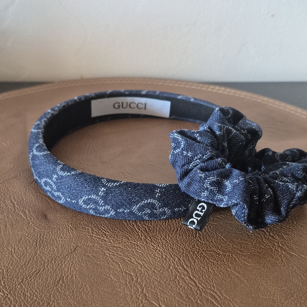 Blue Headband And Scrunchie Set